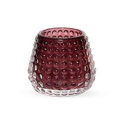 Подсвечник стекло красный 6,5х7,4 см