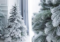 Елка Мирабель голубая снежная 1м