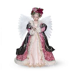НР Лялька музична янгол фуксія / троянд 60х50х24см