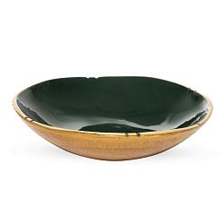 Глубокая тарелка алюминий/керамика зеленый 12,5х2,5см